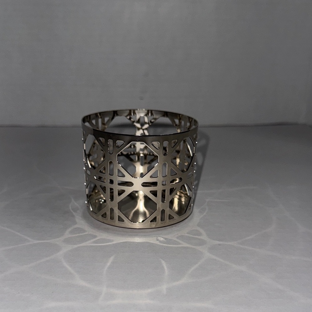 Bath & Body Works Silver Candle Holder